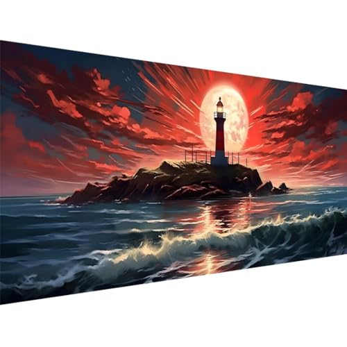 Diamond Painting Phare Fantaisie Idée Cadeau Adulte Peinture Diamant