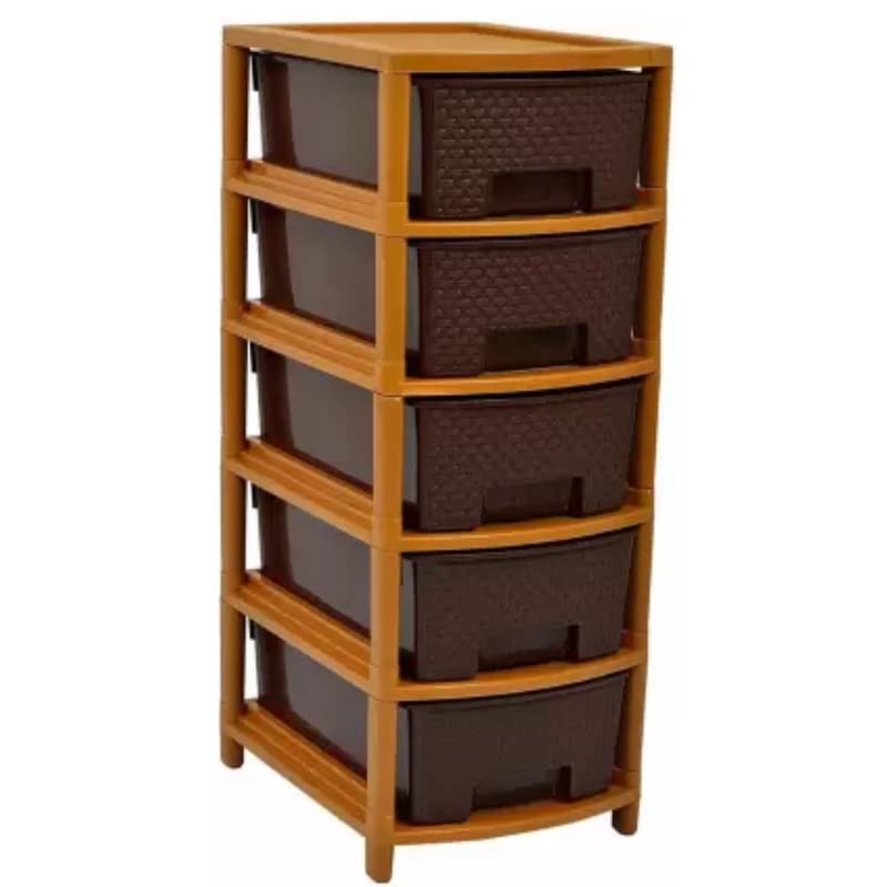 Image of Raptas Plastic Free Standing Chest of Containers, Kitchen Rack