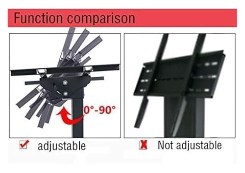Soporte móvil para TV con ruedas y altura ajustable miniatura 3