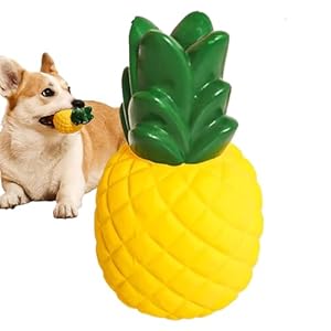 Generic Ananas Quietschendes Kauspielzeug für Hunde