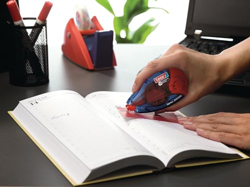 tesa Kleberoller permanent Nachfüllkassette im 5er Pack & Roller Kleben Permanent ecoLogo - Nachfüllbarer Kleberoller mit reißfestem Band & doppelseitigem Klebefilm - lösungsmittelfrei - 14 m x 8,4 mm