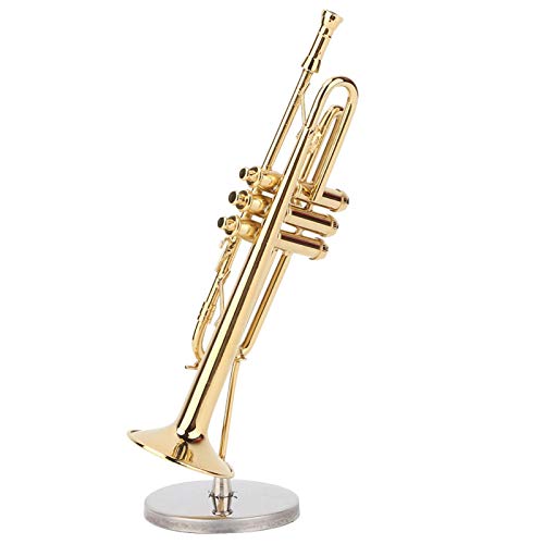 Modelo de instrumento musical, a superfície de ouro é banhada a ouro ornamentos de trompete de latão