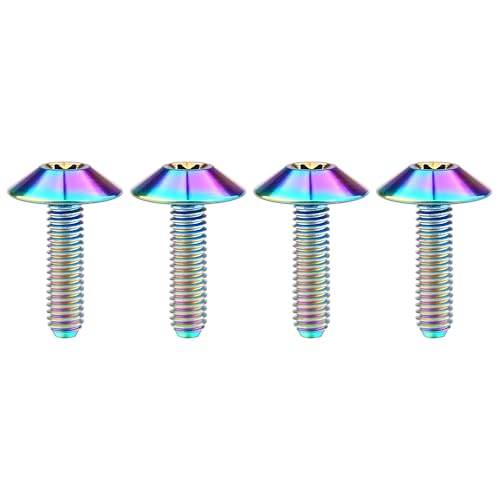 Titanium M4 M5 M6 Button Torx Head Bolt Screw (Ranibow, M5x15mm)