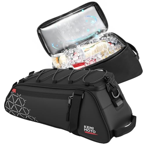 KEMIMOTO 2 IN 1 Fahrradtasche mit Kühlfunktion, 8L Gepäckträgertasche...