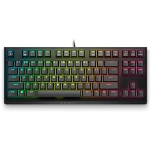 Alienware Low-Profile RGB Gaming Keyboard AW510K, AlienFx Per Key RGB LED Color Backlighting, Media CONTROLS & USB Passthrough, Cherry MX Low Profile Red Switches
