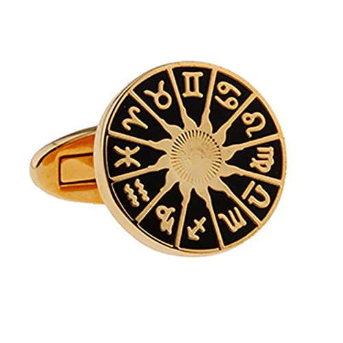 Manchetknopen, Sterrenbeeld Astrolabium Gouden Mode Heren Frans Shirt Accessoires Retro Zakelijke Manchetknopen, Klassiek - Image 3