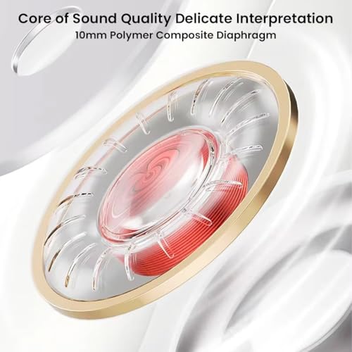 Concept Kart QKZ HI7T in-Ear Monitor with Mic, 10mm Dynamic Driver for Hi-Res Audio, Polymer Composite Diaphragm, 3.5mm OFC Cable with HD Mic for Gamers, Wired IEM for Audiophiles & Musicians (White) - Image 4
