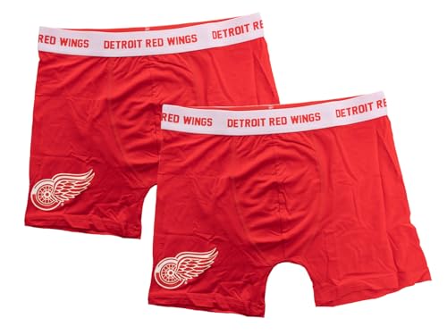 Calhoun NHL Surf & Skate Men's Soft Comfortable Underwear Boxer Briefs – 2 Pack