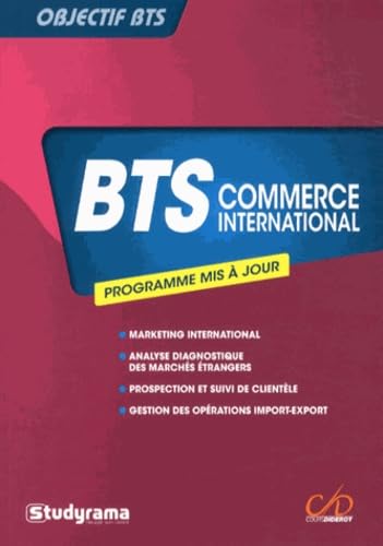 BTS commerce international: programme mis à jour