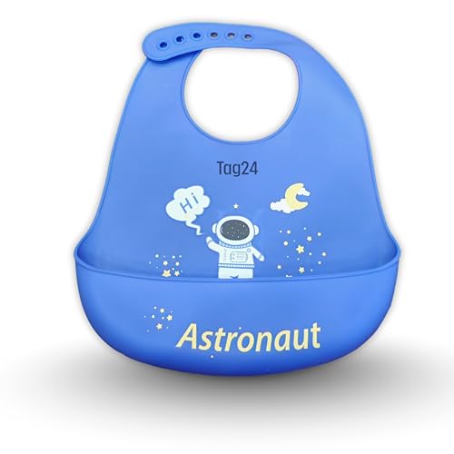 Image of Baby Bib for Feeding and Weaning Babies and Toddlers | Waterproof, Washable, Reusable | Adjustable Neckline with Buttons | Easy to Clean and Non-Messy Design