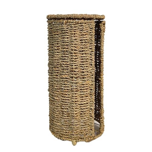 Organizador De Papel Higiénico - Cesta Tejida Natural Hecha A Mano,Soporte Portarrollos,para Baño, Hogar, Encimera, Casa, Aseo, Tocador, Armario, Ropero, Lavandería, Autocaravana, Cabaña, Casa De
