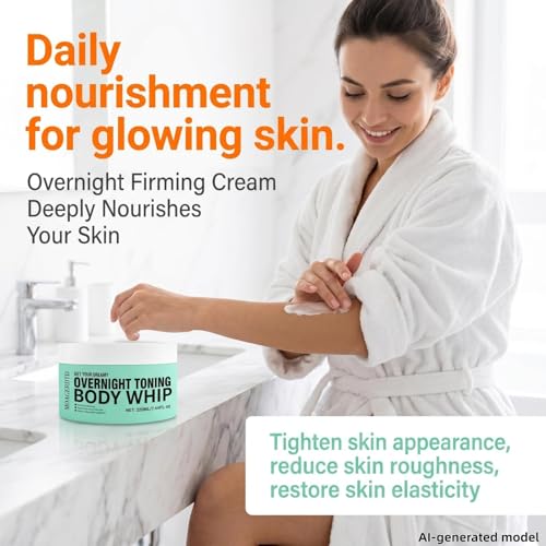 MOAGERDTD Overnight Firming Body Cream, with Cladosiphon Okamuranus Etract & Glycerin, Smooth Rough Skin Tighten Skin-Large Capacity Creamy Moisturizing Body Lotion 7.44 FL OZ — view 3