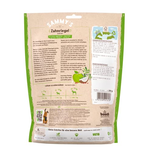 Sammy´s Zahnriegel | Lecker Duftende Kauriegel für Hunde | Zur Unterstützung der Mundhygiene |Getreidefrei| Natürlich|Fettarm| 6 x 250 g