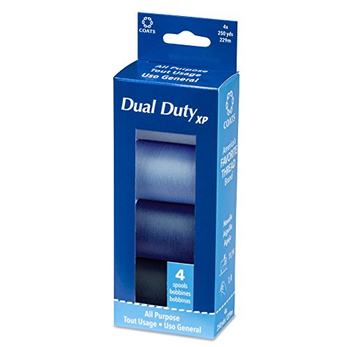 Set de 4 Hilos Coats & Clark Dual Duty 250 yd miniatura 1