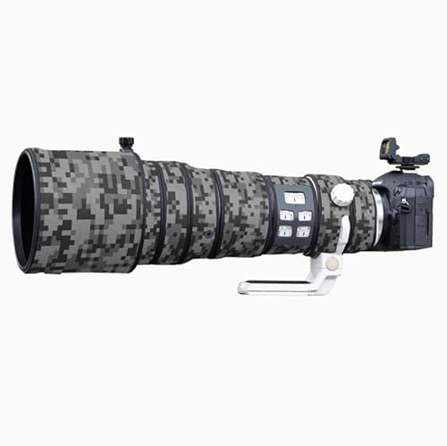 XCOAT 防水カメラレンズコート Olympus 150-400mm F4.5用 PRO、カメラ迷彩レインカバーレンズ保護スリーブ(デジタルカモフラージュ)