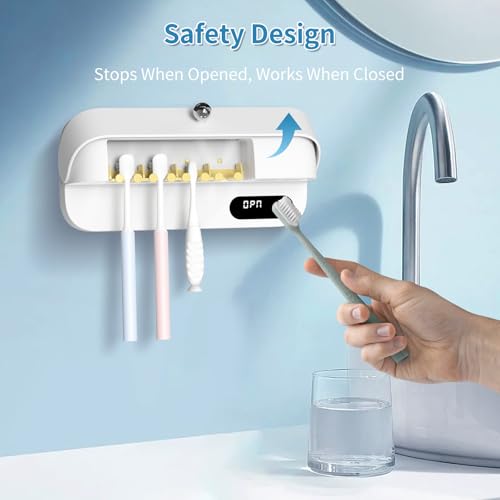 Smart UV Toothbrush Sanitizer Holder