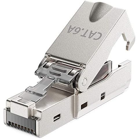 Conector de Red RJ45 sin Herramientas deleyCON CAT6a Cover