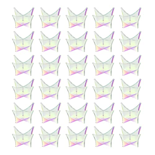 Kcgani Schillernder Acrylball Ständer Halter, Ball Storage Rack, Memorabilia Ball Vitrine Cases für Basketball Fußball Volleyball Golf Softball Bowling Kugeln Kristalle Felsen Geoden Arten Ei (klein) Cover