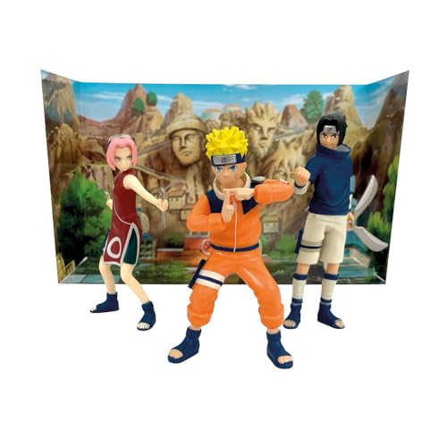 Naruto Comansi Colection Set (3 figurines, Sasuke and Sakura), Multicoloured, miniature - Image 2
