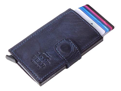 Portefeuille compact Bear Design Antic bleu pour résoudre le manque de place - 5