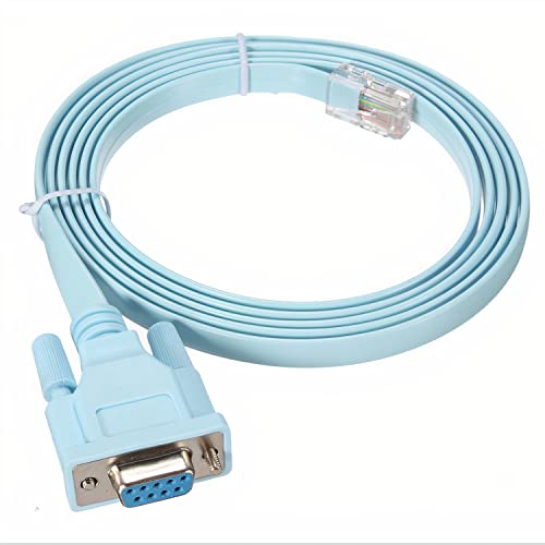 JSM FITNESS Cisco Compatible Console Cable DB9 to RJ45, Professional RS232 Serial Adapter