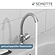 SCHÜTTE Kaltwasserhahn CARNEO, Armatur, Wasserhahn Bad nur für Kaltwasser, Standventil zum Schwenken, 37970, Chrom