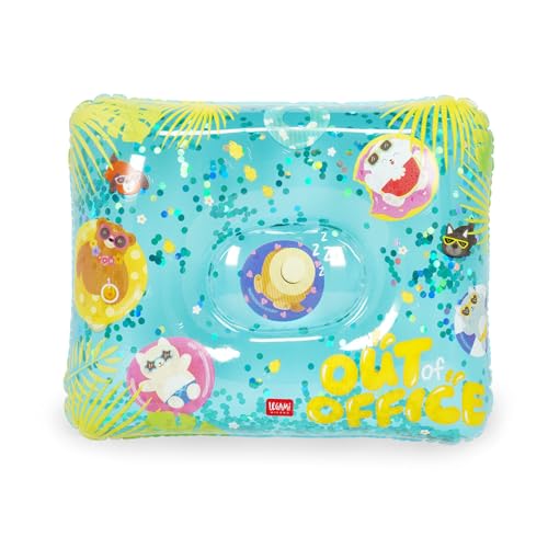 Legami – Cojín inflable para el mar, cojín de playa, cojín de camping para la piscina, la playa y el mar, cómodo y ultraligero, 40 cm