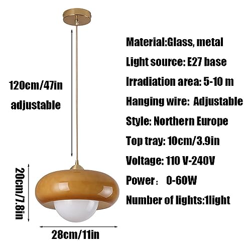 Lustre à vis E27 pour balcon : illuminez votre entrée avec ce plafonnier en verre nordique
