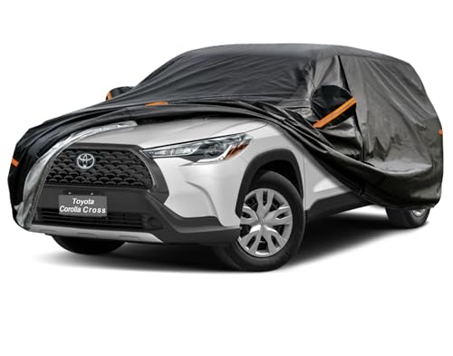 Image of GUNHYI 7 Layer SUV Car Cover Custom Fit Toyota Corolla Cross (2022-2025) Waterproof All Weather, Heavy Duty Outdoor Snow Sun Rain Uv Protection (Ships from US Warehouse, Delivery 3-8 Days)