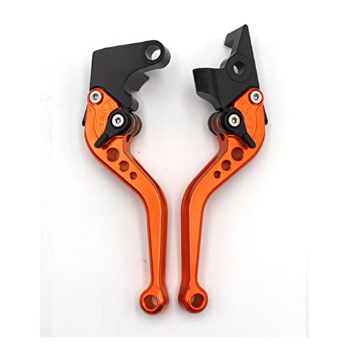 Leviers frein d'embrayage courts ajustables orange pour CB600F Hornet et CBR600F