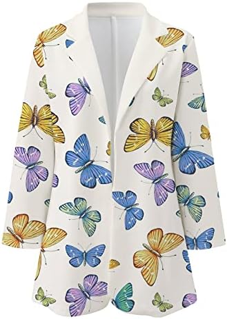 EKVAHL Women's Spring Fashion Casual Boho Long Sleeve Printed Open Front Work Suit Blazer Jackets Tropic Print Cardigan Coat 3 EKVAHL Women's Spring Fashion Casual Boho Long Sleeve Printed Open Front Work Suit Blazer Jackets Tropic Print Cardigan Coat