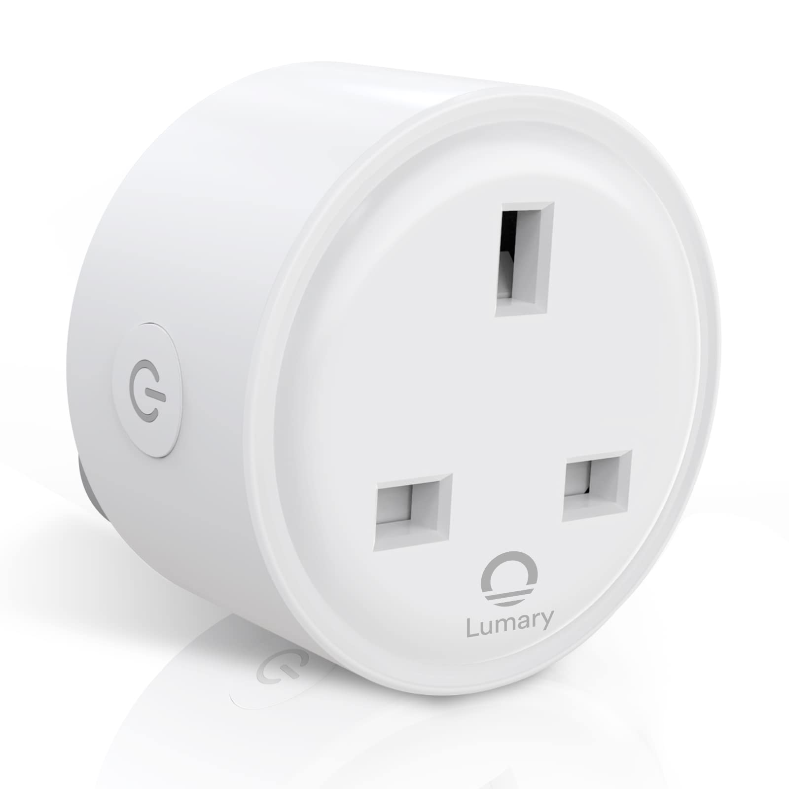LumarySmart Plug, 16A Wi-Fi Outlet, Wireless Smart Socket, Works with Alexa & Google Home, Remote Control, Timer Function, No Hub Required