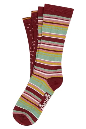 Chaussettes femme King Louie Quentin anti-glisse et sans couture douloureuse en lot de 2