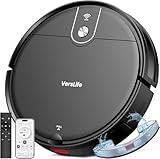 ロボット掃除機 水拭き 両用 3500Pa強力吸引 130分間連続稼働 VersLife L6 お掃除ロボット 3-in-1 吸引と水拭き 自動充電 多種掃除モード 超薄型 Wifi/App対応 Alexa/Google音声制御 予約清掃 落下防止 衝突防止 自動掃除機 リモコン遠隔操作 段差乗り越え ブラシレス吸引口 低騒音 フローリング/畳/カーペット 一人暮らし&家庭用 ブラック