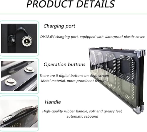 Tablero de sustituciones LED de alto brillo con panel electrónico de dígitos claros 3