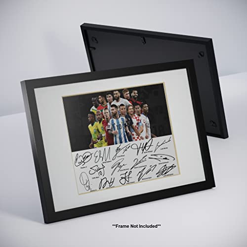 Ikonic Fotohaus Lionel Messi Benzema Neymar Vinicius Jr Haaland Mbappe Soccer Superstars Signed Photo Autograph Print Wall Art Home Decor thumb #3