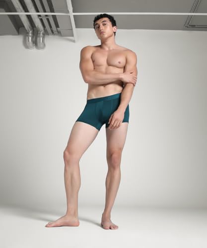 Image of Puma Bamboo Men's Trunks - Warm Chestnut - White