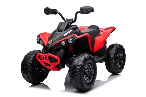 Elektro Kinder Quad Can AM Renegade ATV 2x35W 12V 7Ah, Farbe:Rot