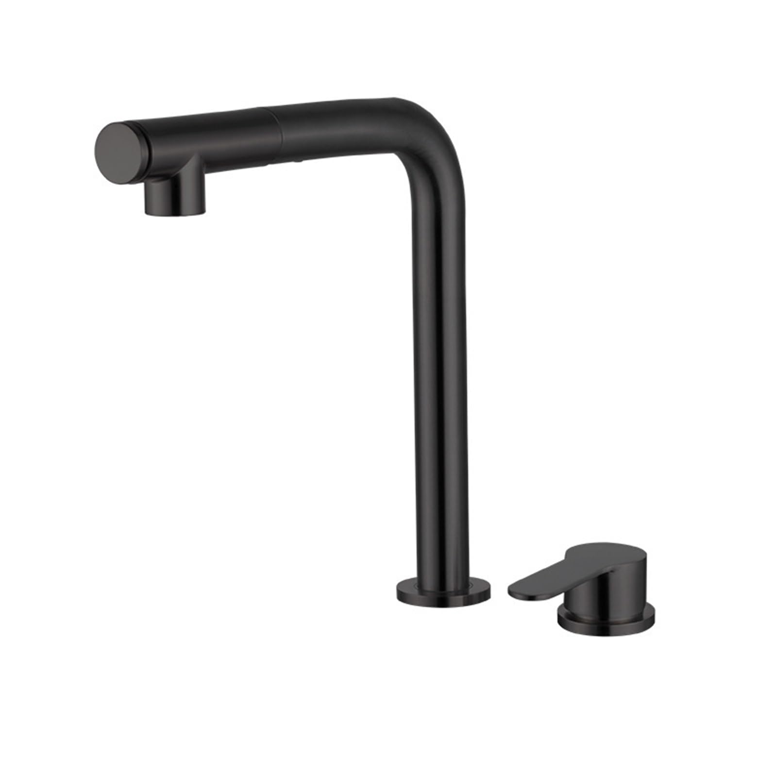 XJTNLB Grifo Cocina Abatible y Extraible Grifo Cocina Plegable Bajo Ventana Modo Dual Grifos de Cocina Fregadero Monomando Oculto de Elevación-Negro