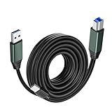 Kumiho USB 3.0 Printer Cable A Male to B Male （30Ft/10M） Compatible with Scanner, Printers, Desktop External Hard Drivers and More