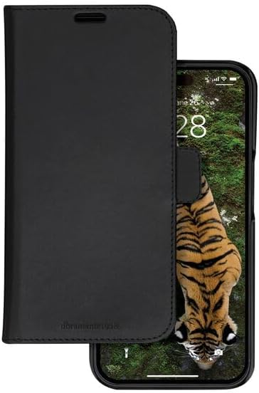 dbramante1928 Lynge Unisex Leather Phone Case Wallet for Sustainability-conscious Adults, Black