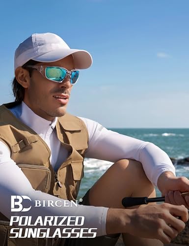 Image of BIRCEN Sport Polarized Sunglasses for Men - Women:UV Protection Shades for Fishing Driving Cycling Running