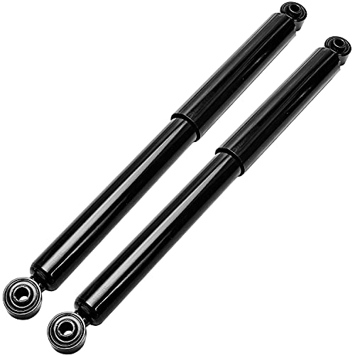 Image of Detroit Axle - RWD Rear 2pc Shock Absorbers for 1999-2006 Chevy Silverado 1500 GMC Sierra 1500, 1994-2001 Dodge Ram 1500, 1994-2002 Ram 2500 3500, 2 Shock Absorbers 2000 Replacement