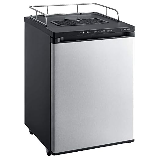 EdgeStar BR3002SS 24 Inch Wide Kegerator Conversion Refrigerator for Full Size Keg - Stainless Steel