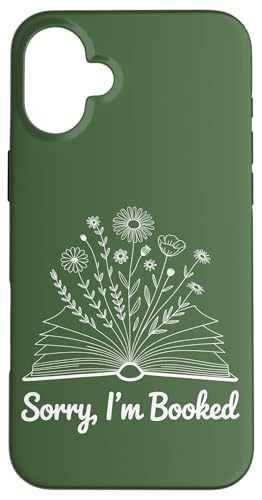 �\���󂠂�܂��񂪁AI'm Booked Floral Book Love Cozy Bookworm Reading �X�}�z�P�[�X iPhone 16 Plus �p