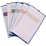 アストロ 帯収納袋 ホワイト 3方開き 6枚組 透明窓あり 不織布 ファスナー式 173-20 スリム