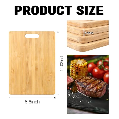 Juego de 12 Tablas de Cortar de Madera con Mango Incorporado miniatura 2