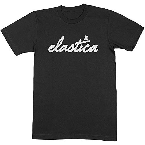 Elastica Classic Logo Official Tee T-Shirt Mens Unisex (X-Large) Black