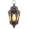 Decorkey ramadan decorations lantern decorative indoor outdoor 136 vintage decorative hanging lanterns with chian for home porch patio decor metal christmas candle holder decorations amber  urban country home decor