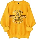 Photo Gallery love god drink coffee read books felpa con cappuccio e felpa, love god drink coffee leggere libri camicie per donna uomo, giallo, xl Photo Gallery love god drink coffee read books felpa con cappuccio e felpa, love god drink coffee leggere libri camicie per donna uomo, giallo, xl